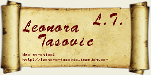 Leonora Tašović vizit kartica